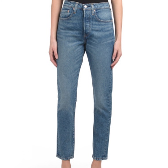 levi's 501 tapered high rise jean